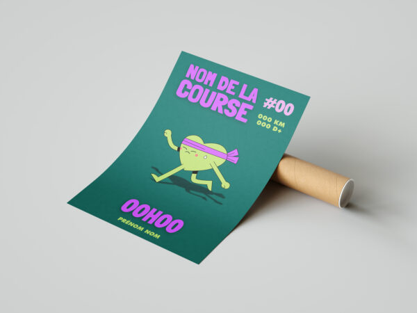 affiche de course personnalisée
