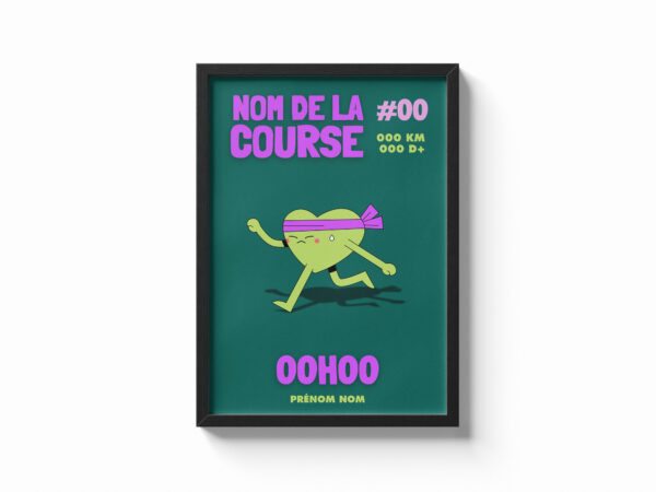 affiche de course personnalisée