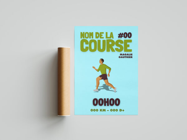 Affiche de sport personnalisée course à pied – Image 3
