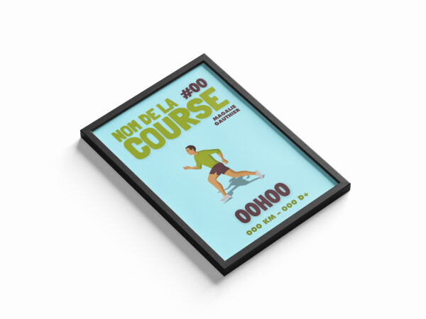 Affiche de sport personnalisée course à pied – Image 2