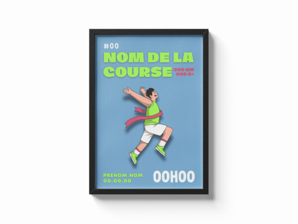 affiche personnage bleu finisher