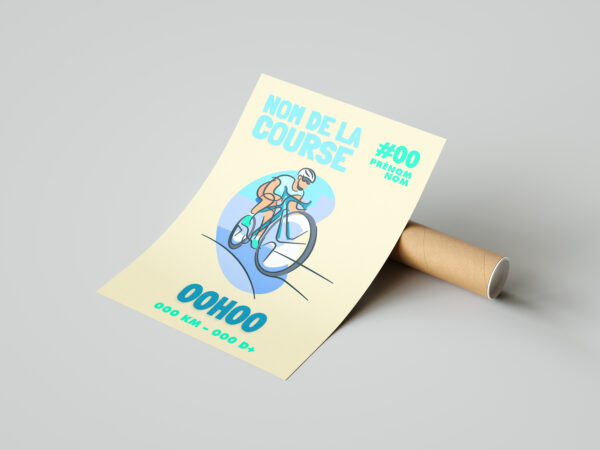 Affiche de sport personnalisé vélo
