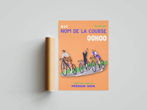affiche velo 3 personnages