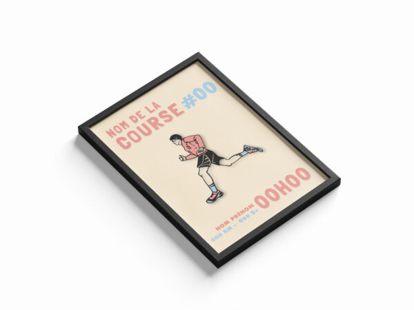 affiche course à pied homme
