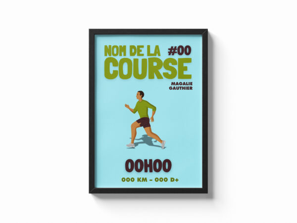 Affiche de sport personnalisée course à pied