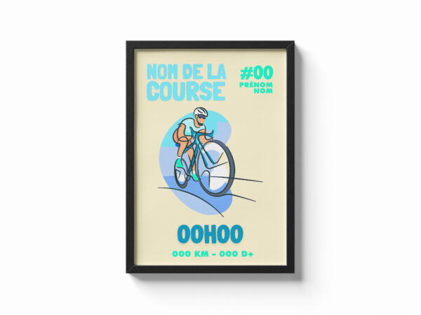 Affiche de sport personnalisé vélo
