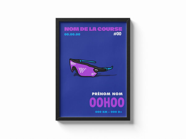 affiche lunette velo cyclisme