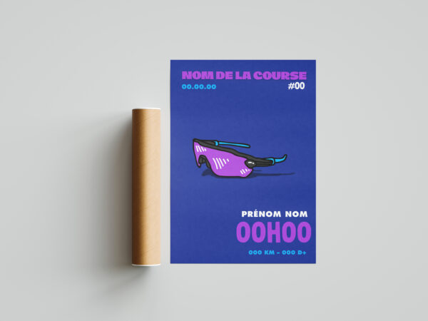 affiche lunette velo cyclisme
