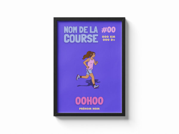 affiche running brune