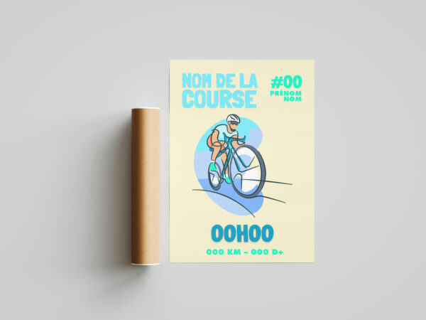 Affiche de sport personnalisé vélo