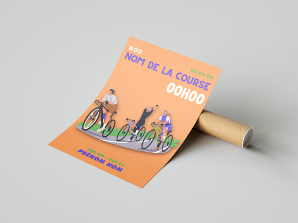 affiche velo 3 personnages
