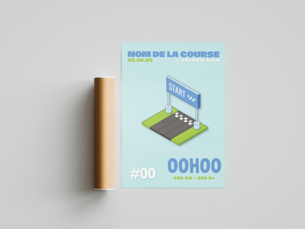 finish affiche bleu
