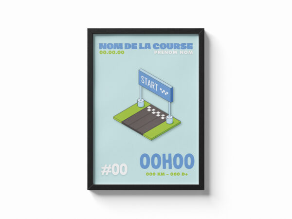 finish affiche bleu