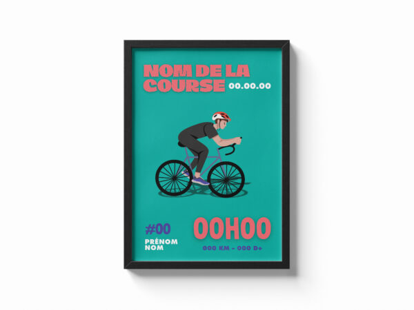 affiche vélo personnalisée