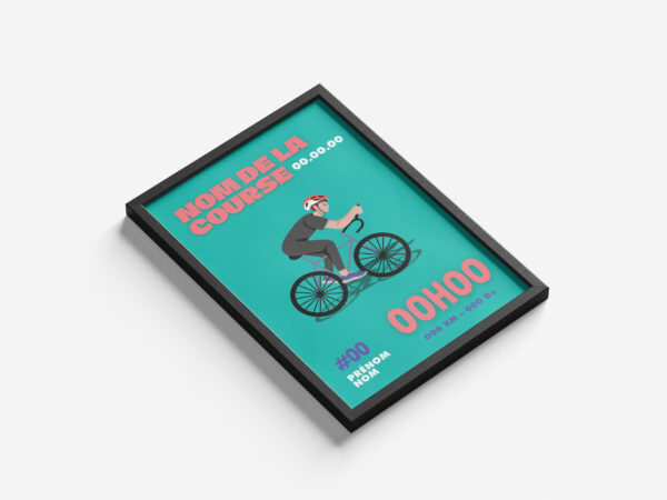 affiche vélo personnalisée