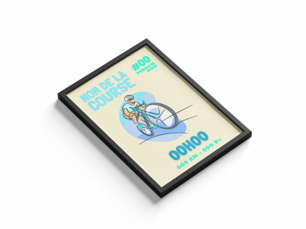 Affiche de sport personnalisé vélo