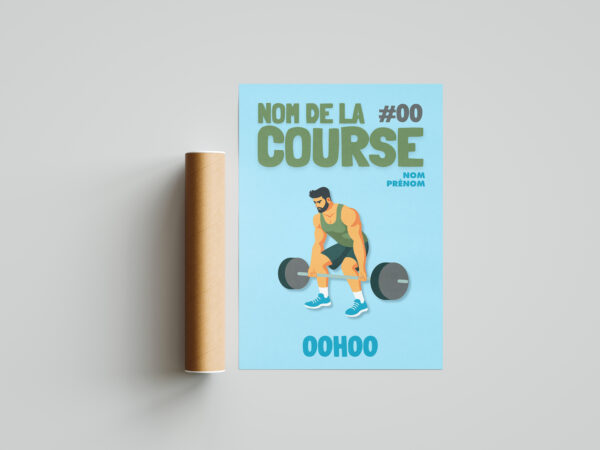 Affiche personnalisée sport RDL