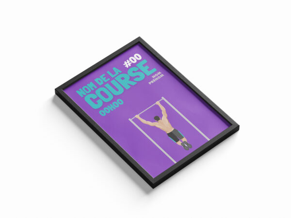 Affiche homme tractions personnalisée