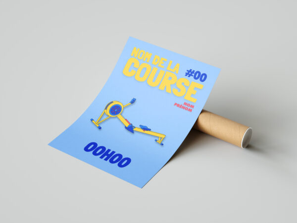 Poster personnalisée rameur