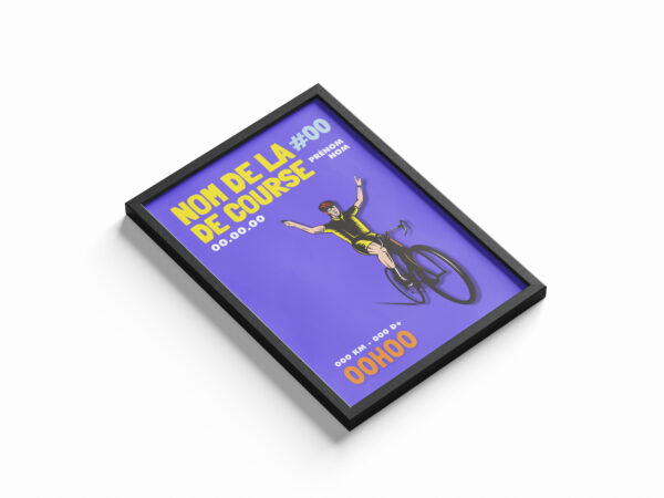 Affiche vélo cyclisme homme