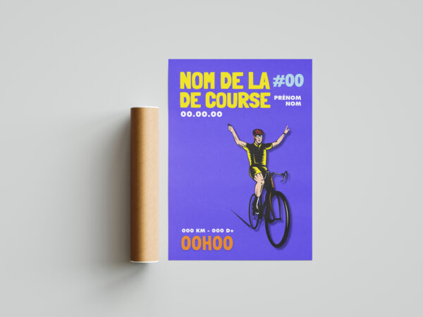 Affiche vélo cyclisme homme