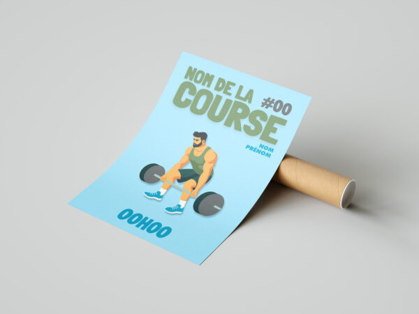 Affiche personnalisée sport RDL