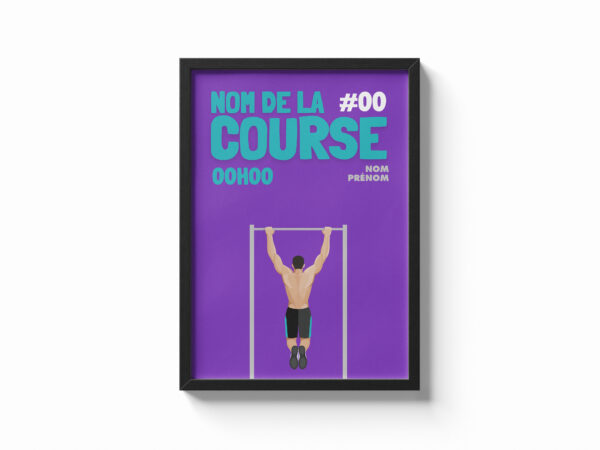 Affiche homme tractions personnalisée