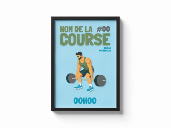 Affiche personnalisée sport RDL